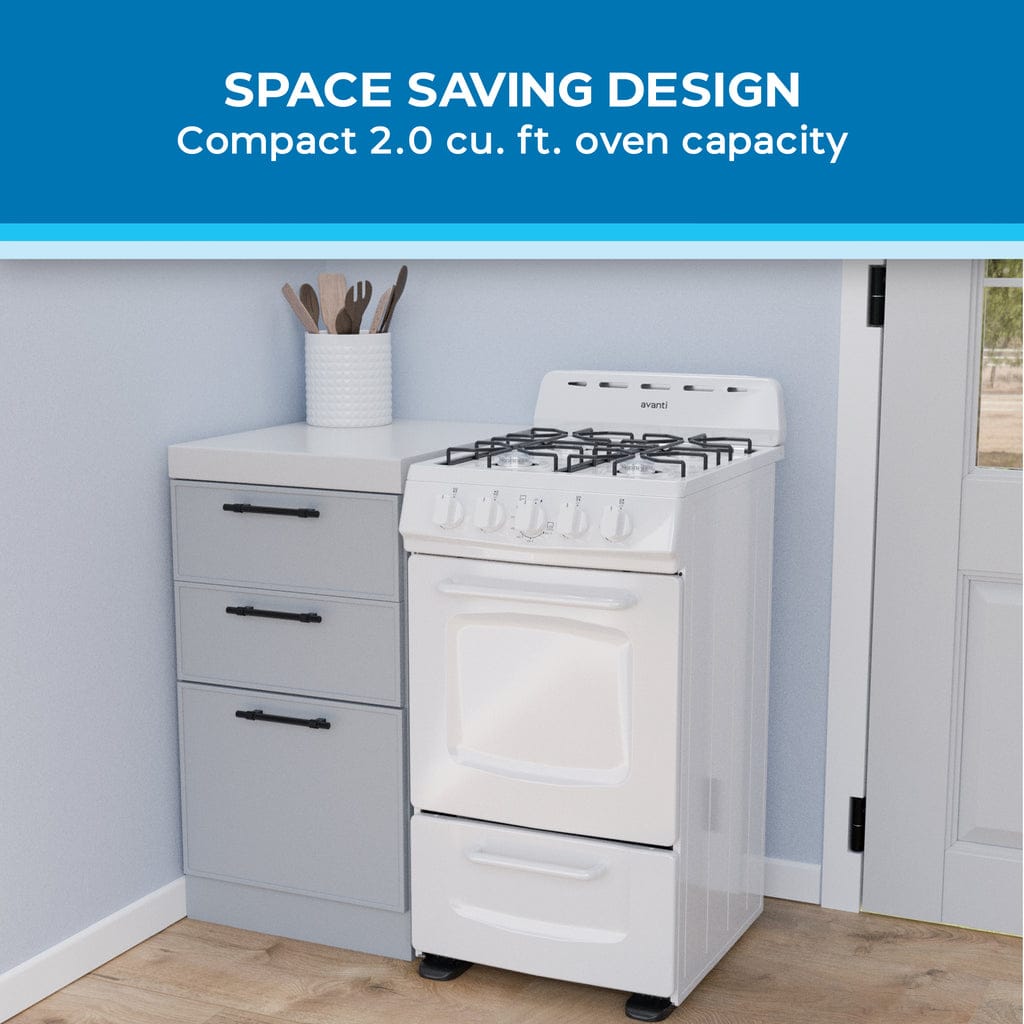 Avanti 20-inch Gas Range Oven GRO20P0W