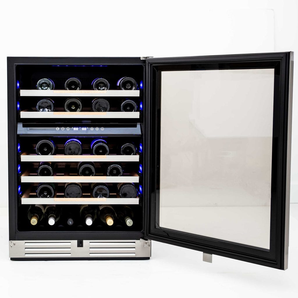 Avanti 46 Bottle Capacity ELITE Series Dual-Zone Wine Cooler WCDE46R3S Wine Coolers WCDE46R3S Luxury Appliances Direct