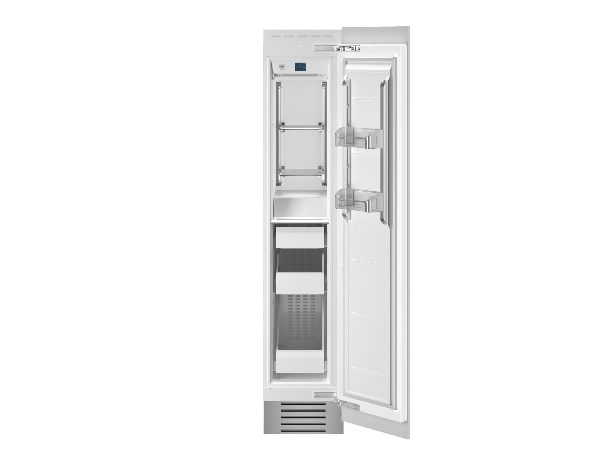 Bertazzoni 18" 8.2 Cu.Ft. Panel Ready Built-in Freezer Column With Automatic Ice Maker and Right Swing Door REF18FCIPRR/23 Luxury Appliances Direct
