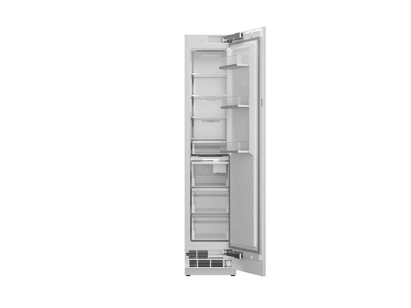 Bertazzoni 18" 8.6 Cu.Ft Stainless Steel Panel Ready Column Built-In Freezer With Ice Maker and Right Swing Door REF18FCBIPRV Luxury Appliances Direct