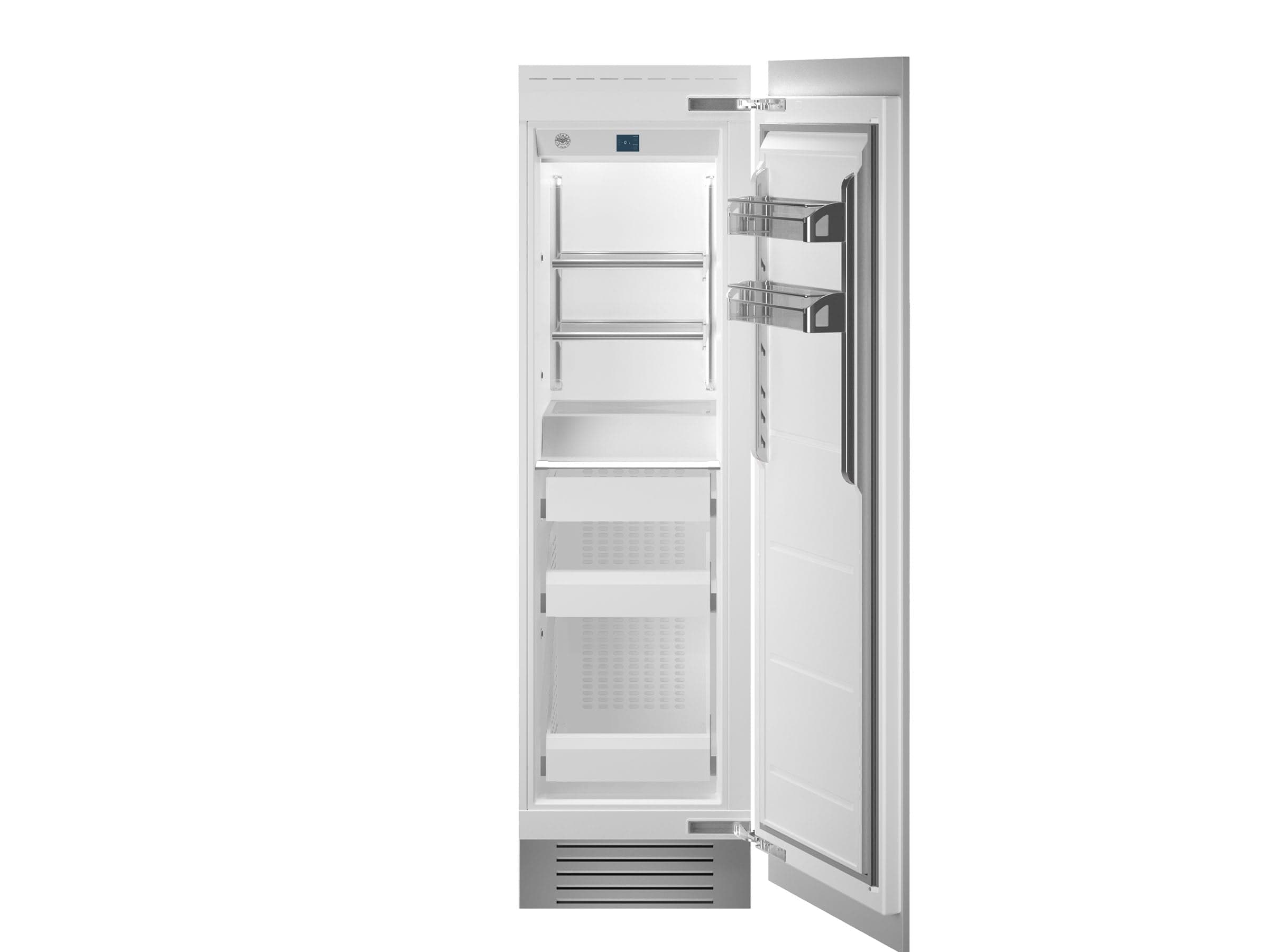 Bertazzoni 24" 12.64 Cu.Ft. Panel Ready Built-in Freezer Column With Automatic Ice Maker and Right Swing Door REF24FCIPRR/23 Luxury Appliances Direct