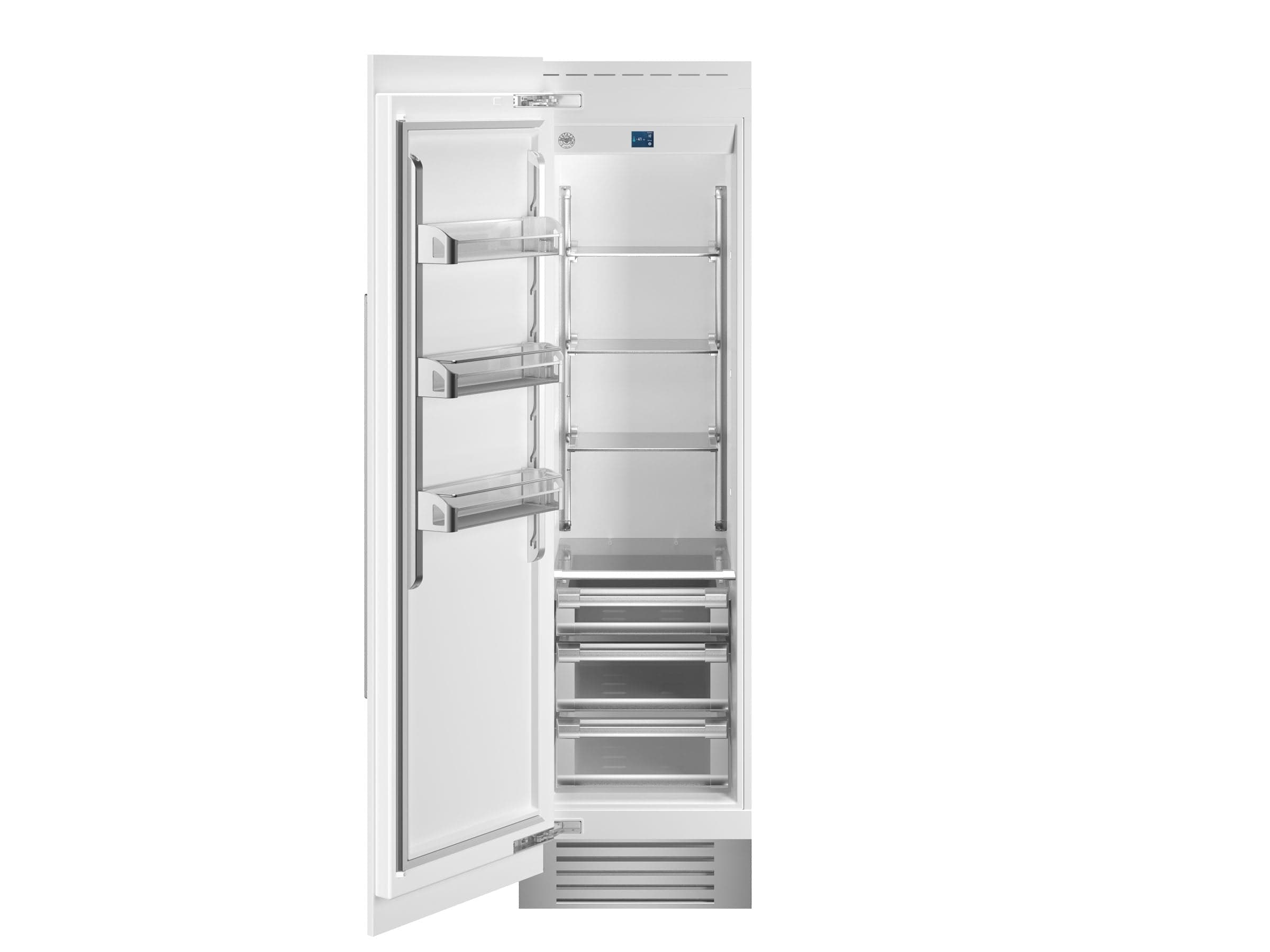 Bertazzoni 24" 13 Cu.Ft. Panel Ready Built-in Refrigerator Column With Left Swing Door REF24RCPRL/23 Luxury Appliances Direct