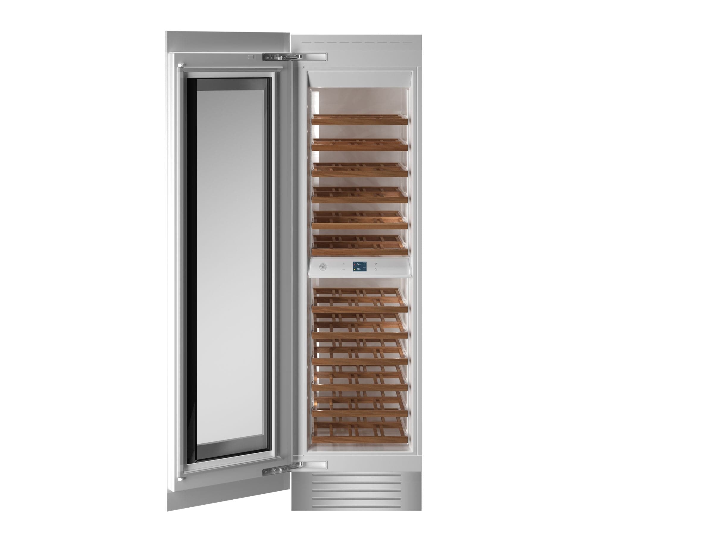 Bertazzoni 24" Panel Ready Built-in Wine Cellar Column With Left Swing Door REF24WCPRL/23 Luxury Appliances Direct