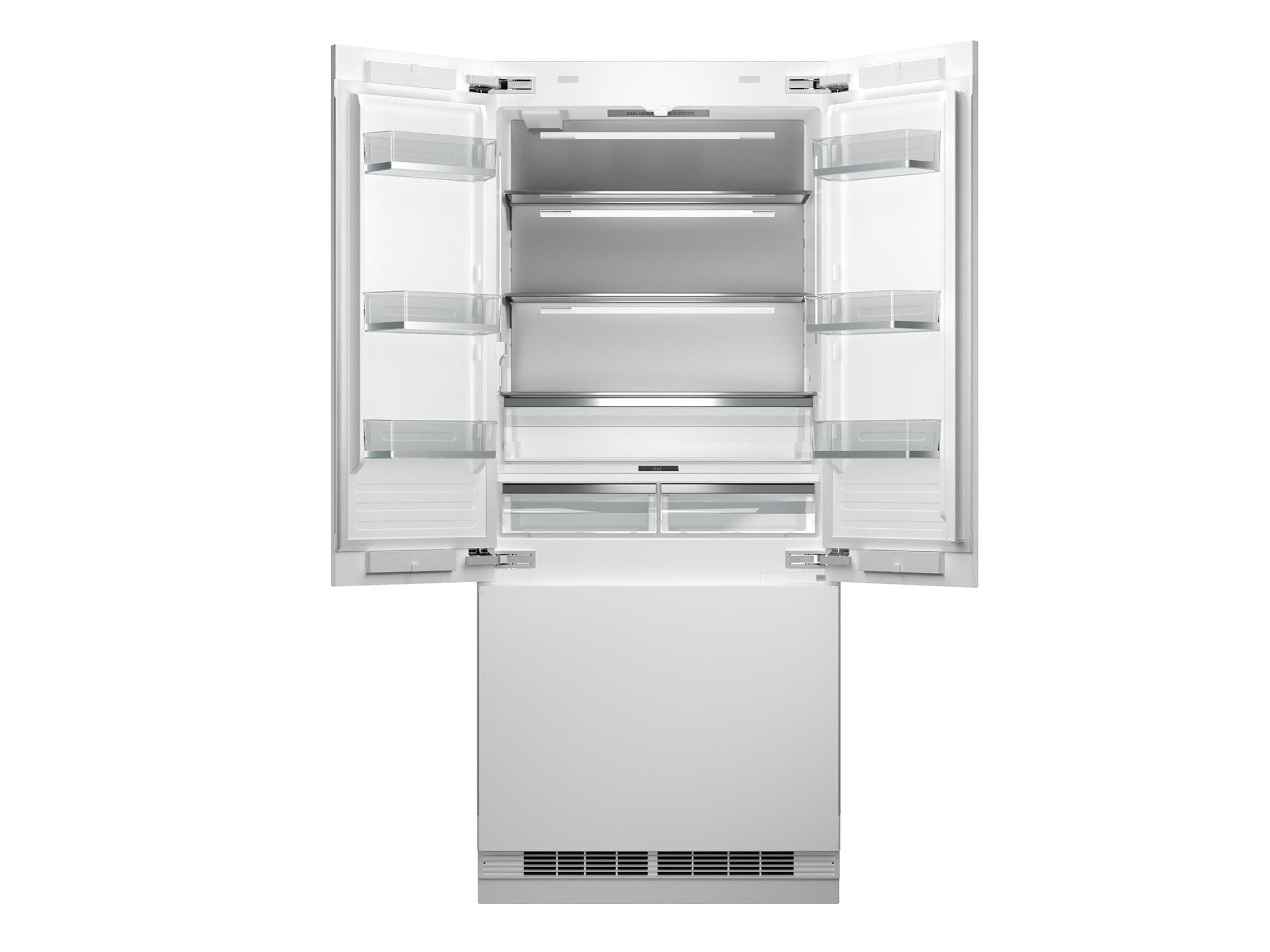 Bertazzoni 36" 19.6 Cu.Ft. Panel Ready Built-In French Door Refrigerator With Ice Maker and Internal Water Dispenser REF36FDBZPNV Luxury Appliances Direct