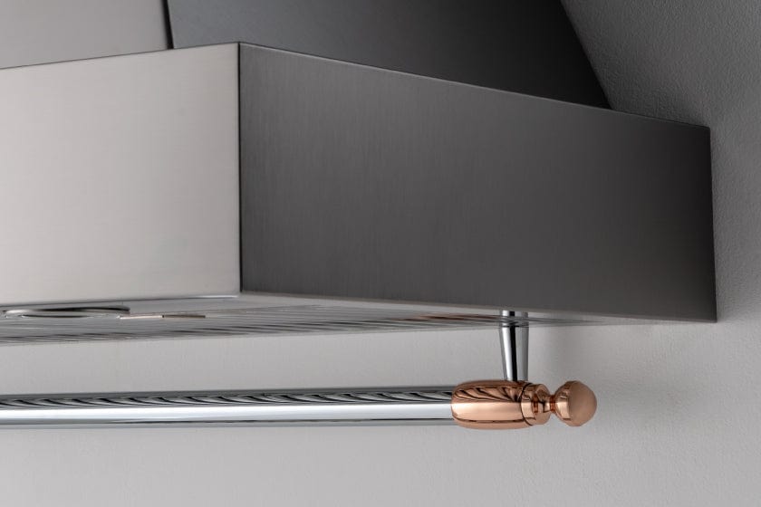Bertazzoni Collezione Metalli Copper Decor Set for Heritage Series Range and Hood DSHERTKHPC Luxury Appliances Direct