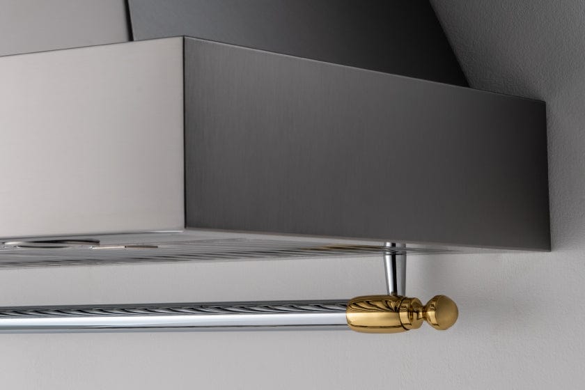 Bertazzoni Collezione Metalli Gold Decor Set for Heritage Series Range and Hood DSHERTKHGO Luxury Appliances Direct