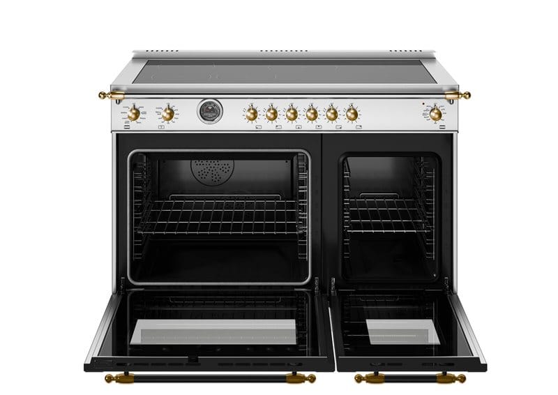 Bertazzoni Heritage Series 48 inch Gold Accent 6 Heating Zone Induction Ranges