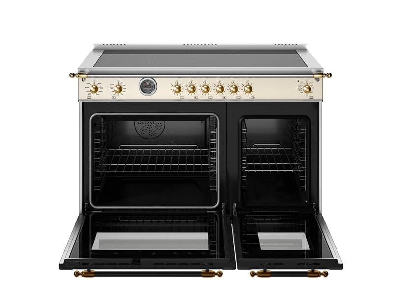 Bertazzoni Heritage Series 48 inch Gold Accent 6 Heating Zone Induction Ranges