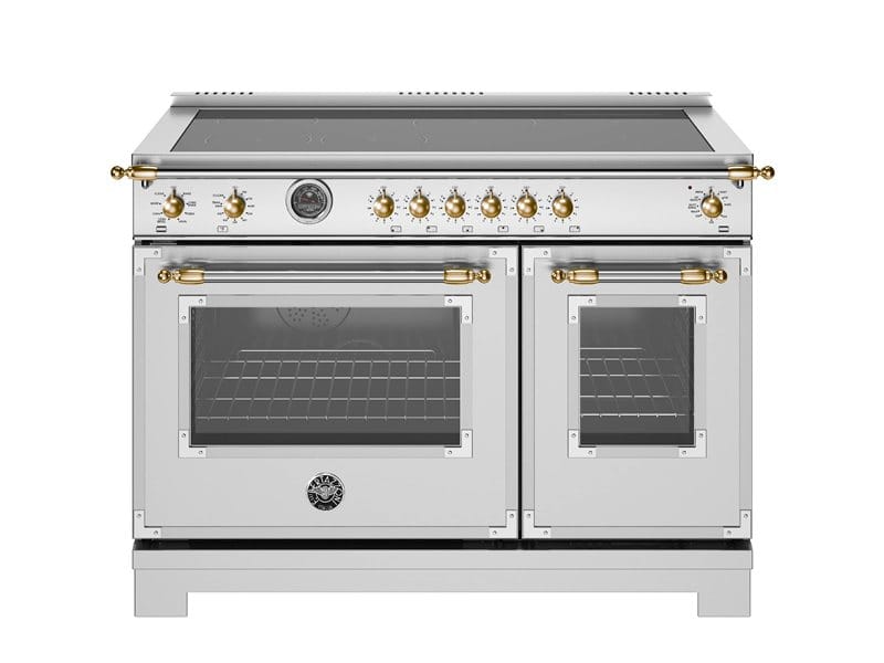 Bertazzoni Heritage Series 48 inch Gold Accent 6 Heating Zone Induction Ranges