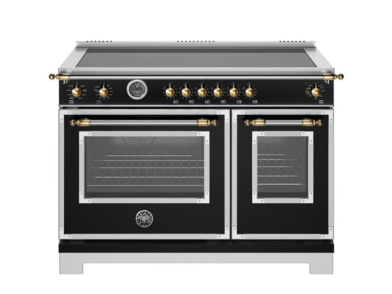 Bertazzoni Heritage Series 48 inch Gold Accent 6 Heating Zone Induction Ranges