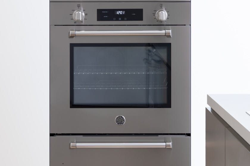 Bertazzoni Master Series 30" 4.1 Cu.Ft. Stainless Steel Self-Clean Convection Electric Wall Oven MAST30FSEXV Luxury Appliances Direct