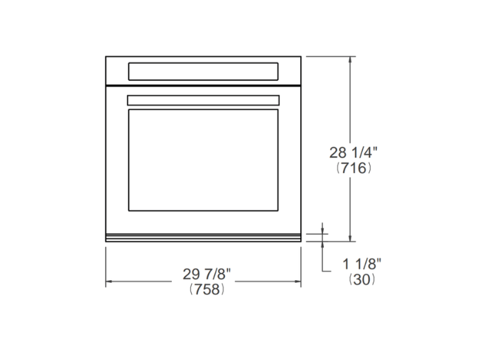 Bertazzoni Master Series 30" Single Convection Oven with Manual Clean