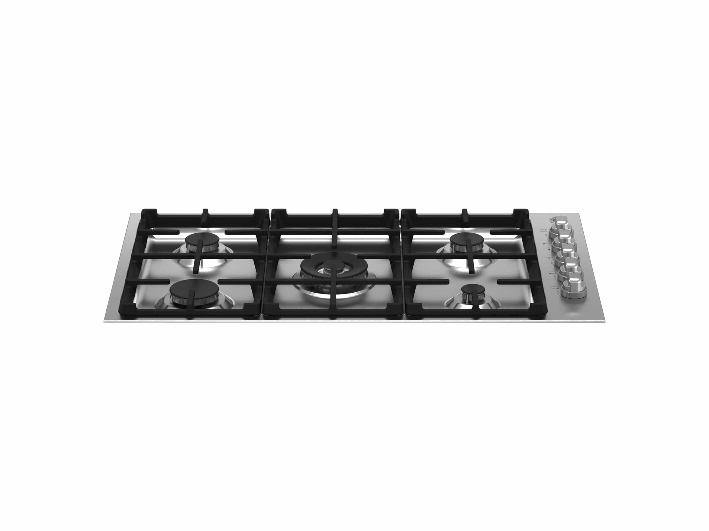 Bertazzoni Master Series 36" 5-Burner Stainless Steel Drop-in Gas Cooktop MAST365QXE Luxury Appliances Direct