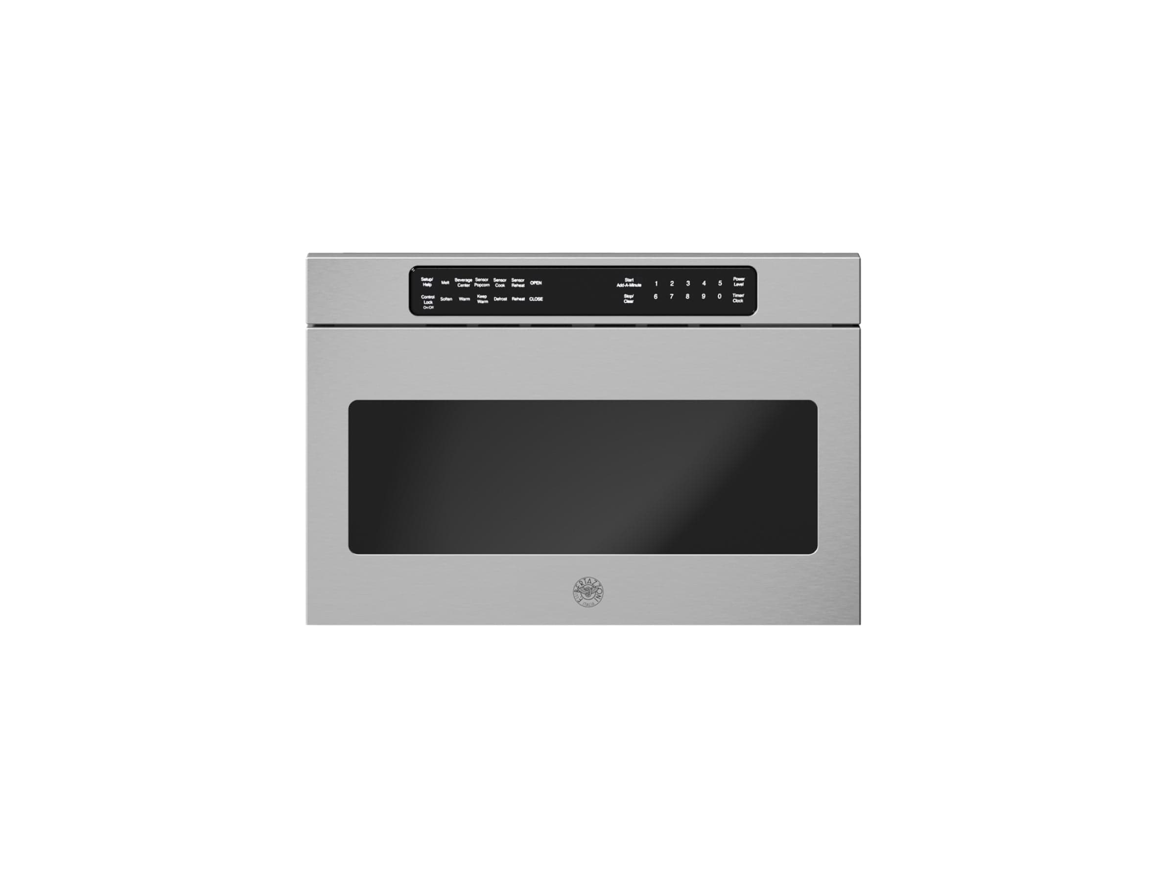 Bertazzoni Professional Series 24" 1.2 Cu.Ft. Stainless Steel Electric Microwave Drawer MD24X Luxury Appliances Direct