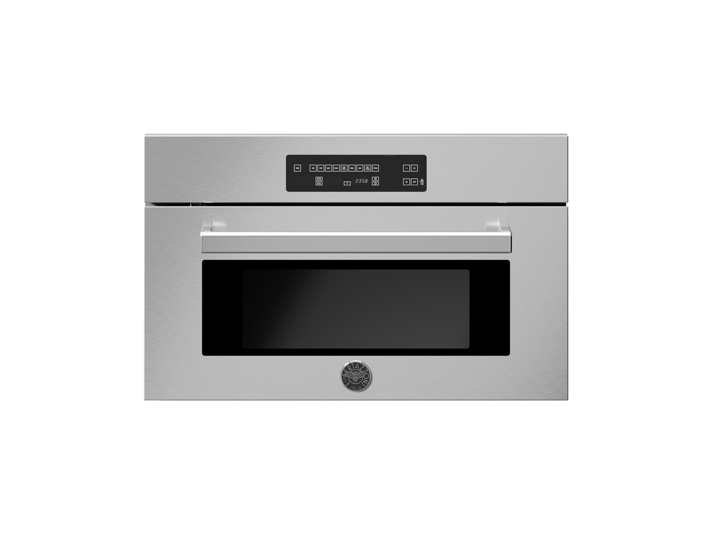 Bertazzoni Professional Series 30" 1.34 Cu.Ft. Stainless Steel Convection Electric Steam Oven PROF30CSEX Luxury Appliances Direct
