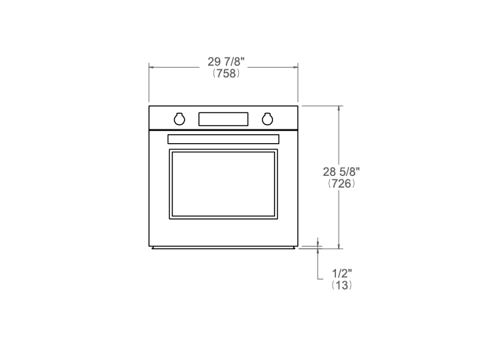 Bertazzoni Professional Series 30" 4.1 Cu.Ft. Stainless Steel Self-Clean Convection Electric Wall Oven PROF30FSEXV Luxury Appliances Direct