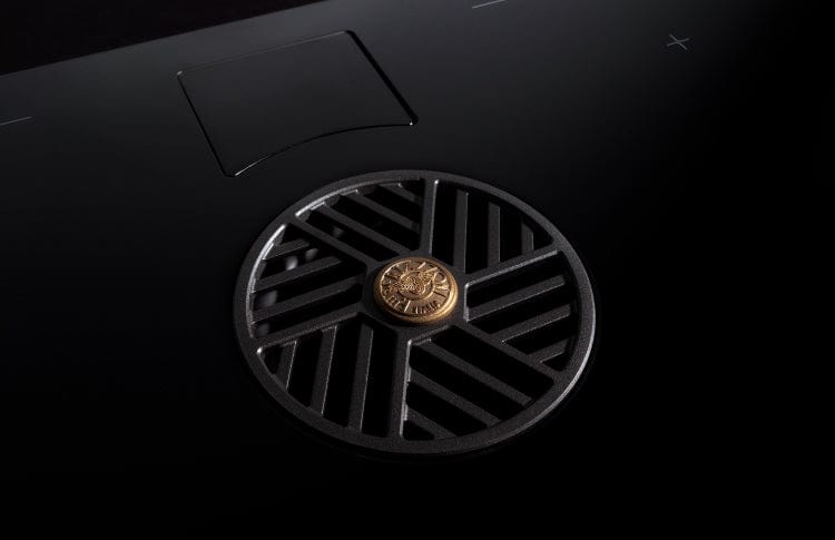 Bertazzoni Professional Series 36" Nero Black Glass Induction Downdraft Cooktop PE364IDDNET Luxury Appliances Direct