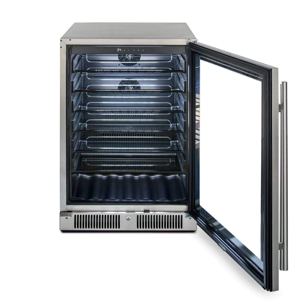 Blaze 24" Outdoor Beverage Cooler, Glass Door BLZ-GDBEV-5.5 Refrigerators BLZ-GDBEV-5.5 Luxury Appliances Direct