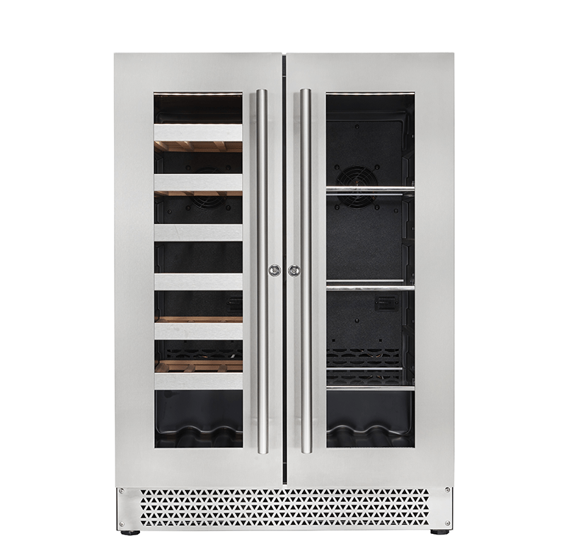 Cavavin Vinoa 24" Wine Cellar and Beverage Center with 21 Bottles & 66 Cans Capacity V-87WBVC Wine/Beverage Coolers Combo V-87WBVC Luxury Appliances Direct