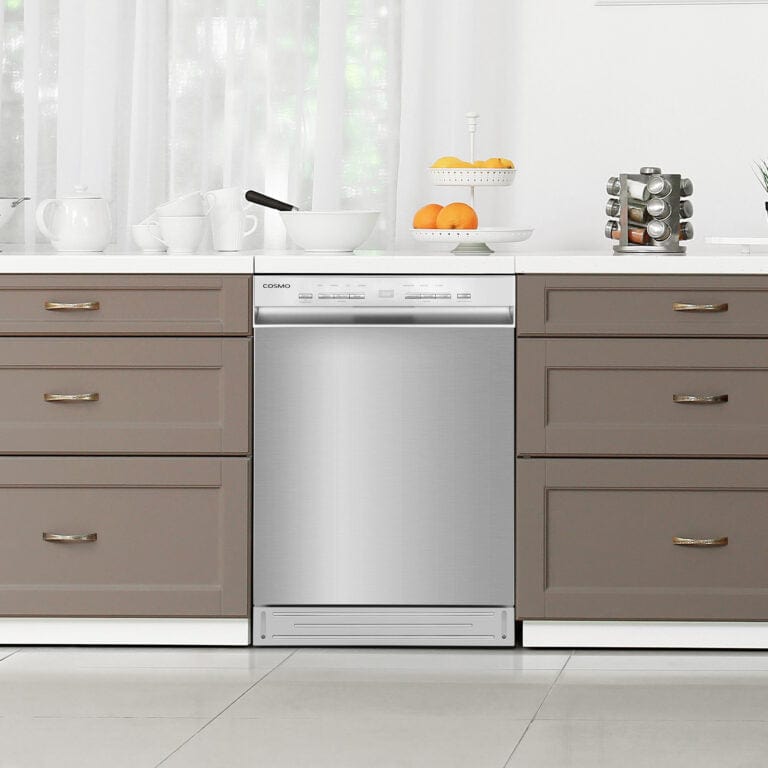 Cosmo 24-inch Front Control Built-In Tall Tub Dishwasher COS-DWD24FBR Dishwasher COS-DWD24FBR Luxury Appliances Direct