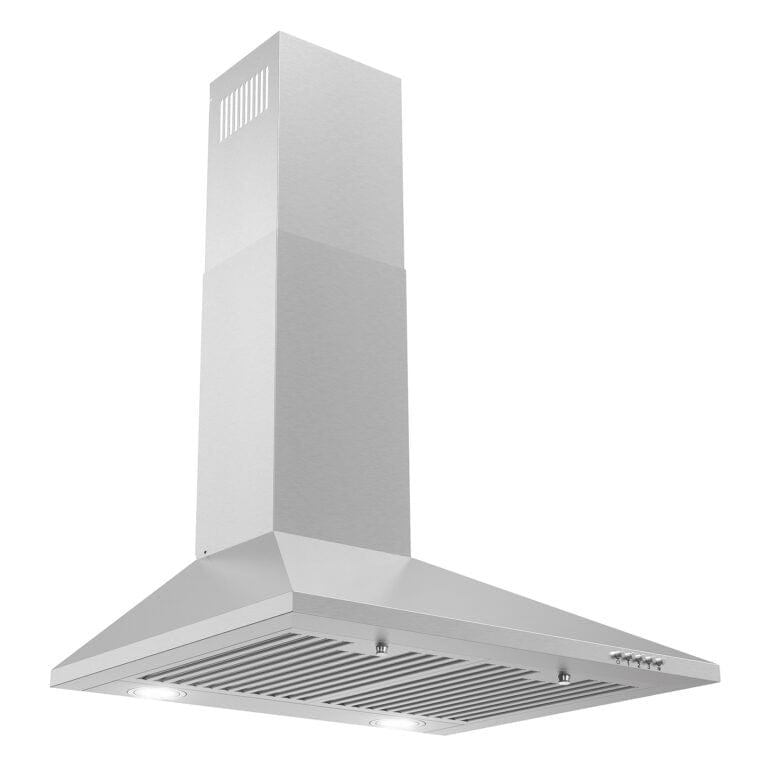 Cosmo 24-inch Wall Mount Range Hood with Push Controls COS-6324EWH Range Hood COS-6324EWH Luxury Appliances Direct