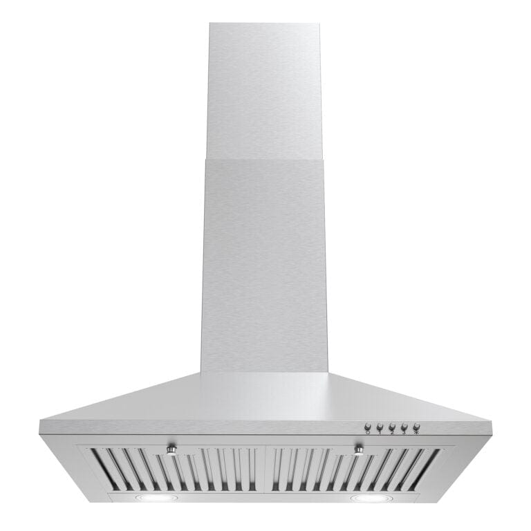 Cosmo 24-inch Wall Mount Range Hood with Push Controls COS-6324EWH Range Hood COS-6324EWH Luxury Appliances Direct