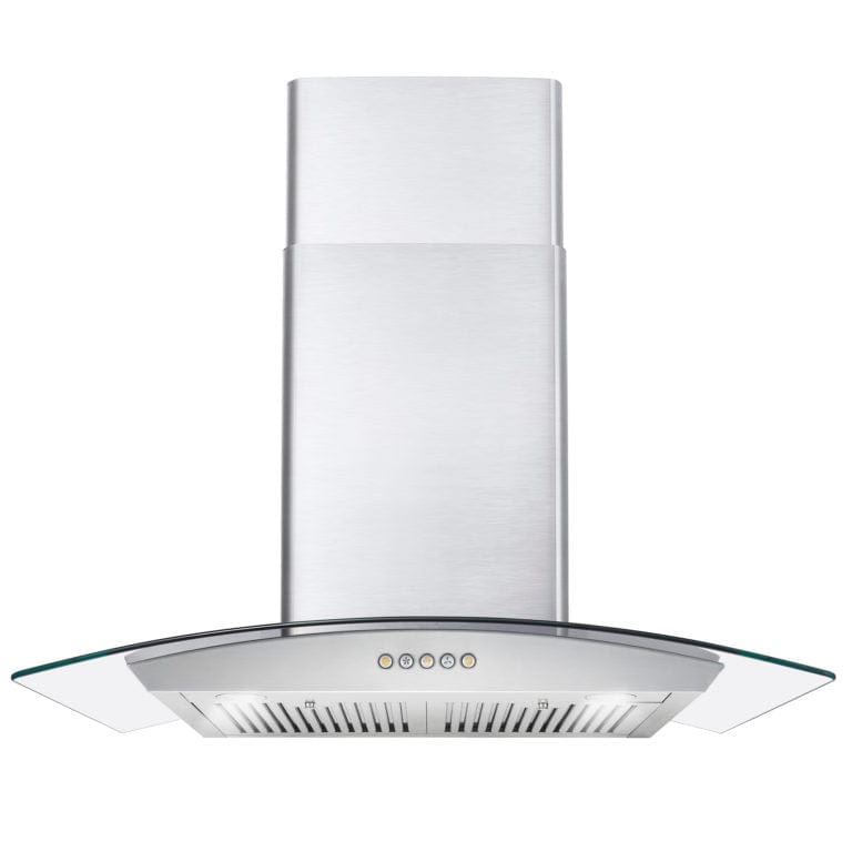 Cosmo 30-inch Wall Mount Range Hood with Glass Canopy COS-668WRC75 Range Hood COS-668WRC75 Luxury Appliances Direct