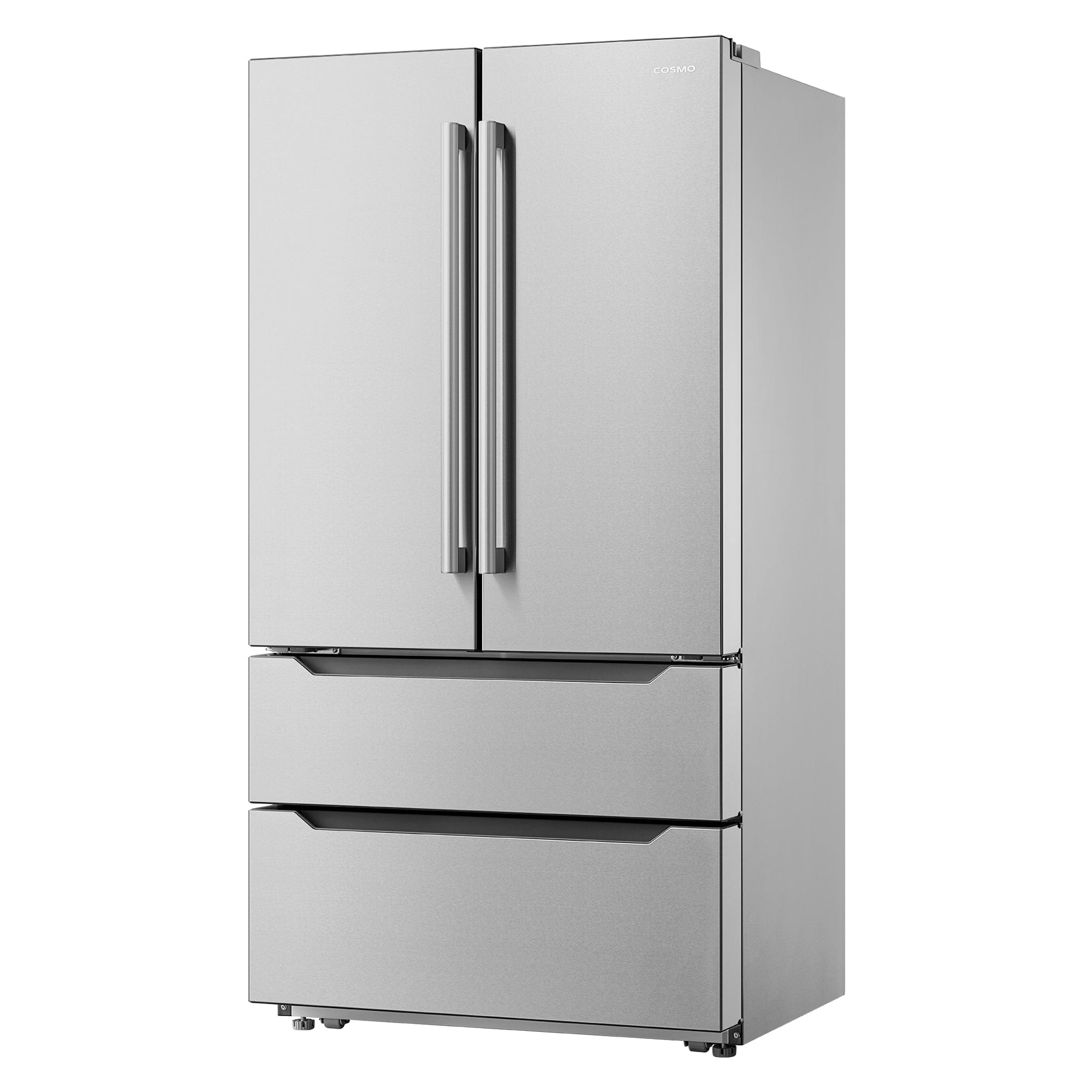 Cosmo 35-inch 4-Door Refrigerator with Pull Handle COS-FDR225RHSS-G Refrigerator COS-FDR225RHSS-G Luxury Appliances Direct