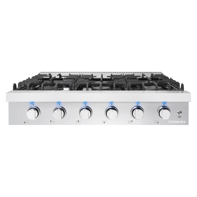 Cosmo 36-inch Professional Style Slide-In Gas Cooktop COS-GRT366 Cooktop COS-GRT366 Luxury Appliances Direct