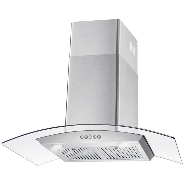 Cosmo 36-inch Wall Mount Range Hood with Glass Canopy COS-668WRC90 Range Hood COS-668WRC90 Luxury Appliances Direct