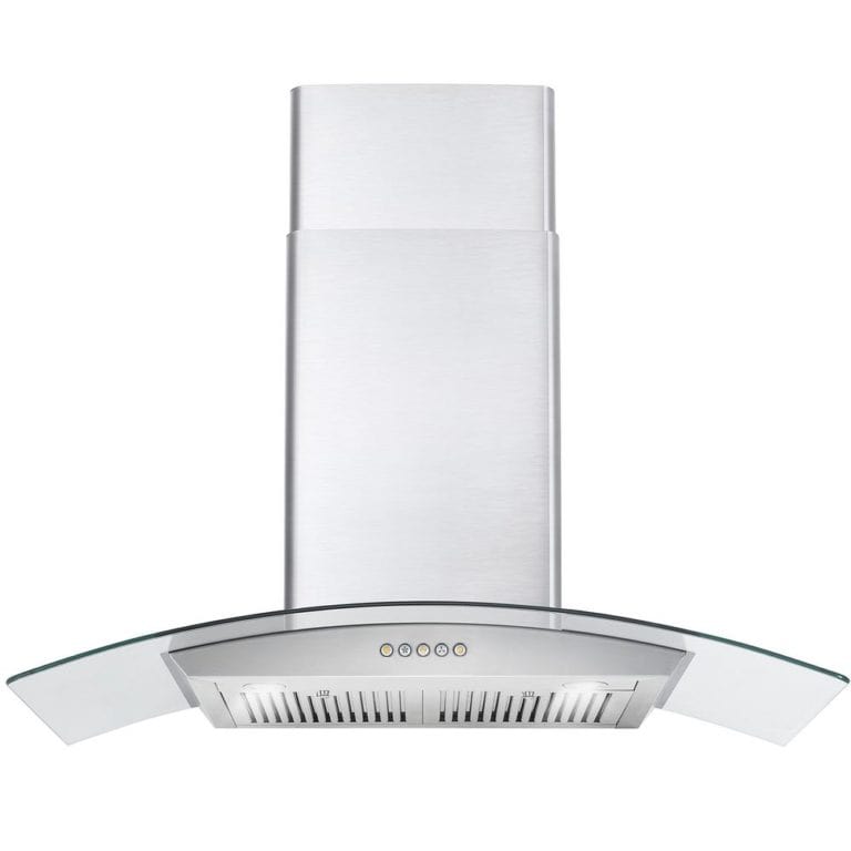 Cosmo 36-inch Wall Mount Range Hood with Glass Canopy COS-668WRC90 Range Hood COS-668WRC90 Luxury Appliances Direct