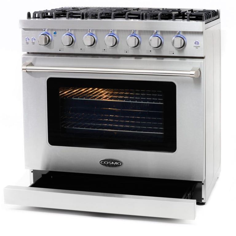 Cosmo Commercial 36-inch 6.0 cu. ft. Gas Range COS-EPGR366 Range COS-EPGR366 Luxury Appliances Direct