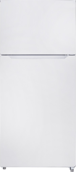 Crosley 18 Cubic Feet With Glass Shelves Reversible Door Refrigerator GRM183 Refrigerators GRM183UW Luxury Appliances Direct