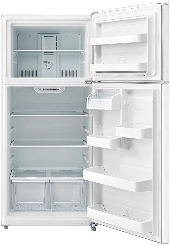 Crosley 18 Cubic Feet With Glass Shelves Reversible Door Refrigerator GRM183 Refrigerators Luxury Appliances Direct