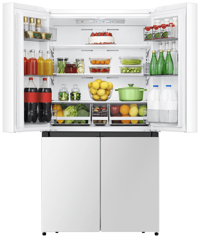Crosley 21.6 Cubic Feet 4 Door Counter Depth Refrigerator-Freezer CRQN2215 Refrigerators Luxury Appliances Direct