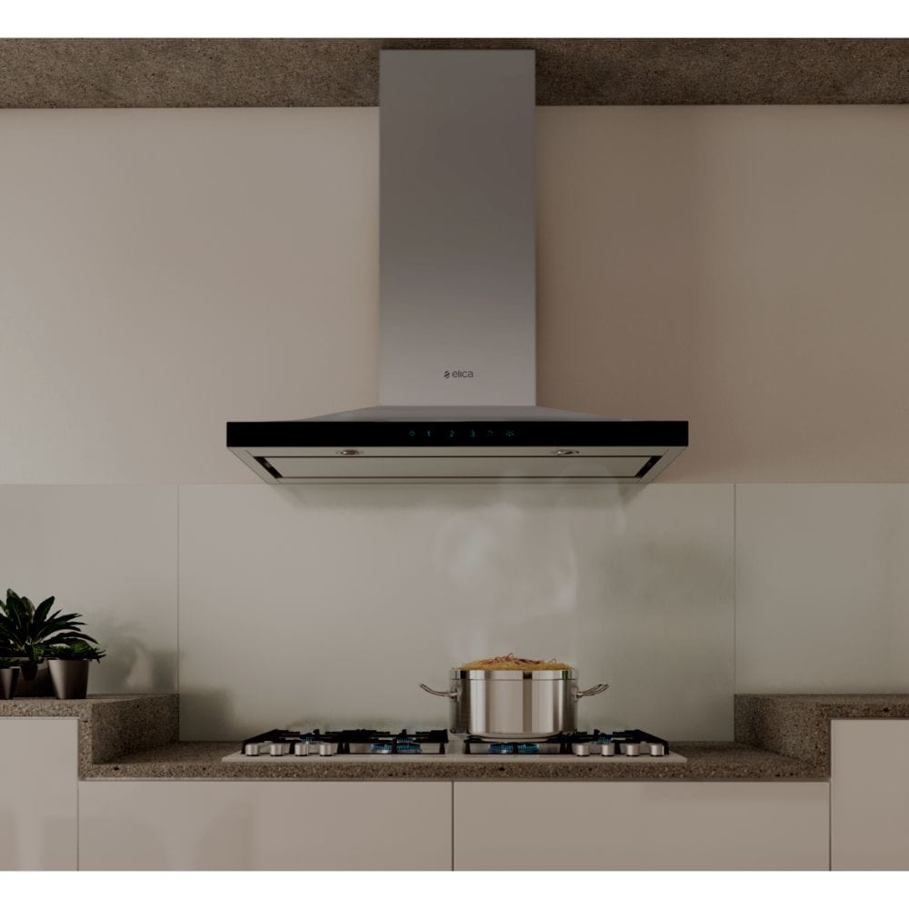 Elica 36 inch Lugano Series 600 CFM Wall Mount Range Hood ELG636S3 Range Hoods EMZ636S3 Luxury Appliances Direct