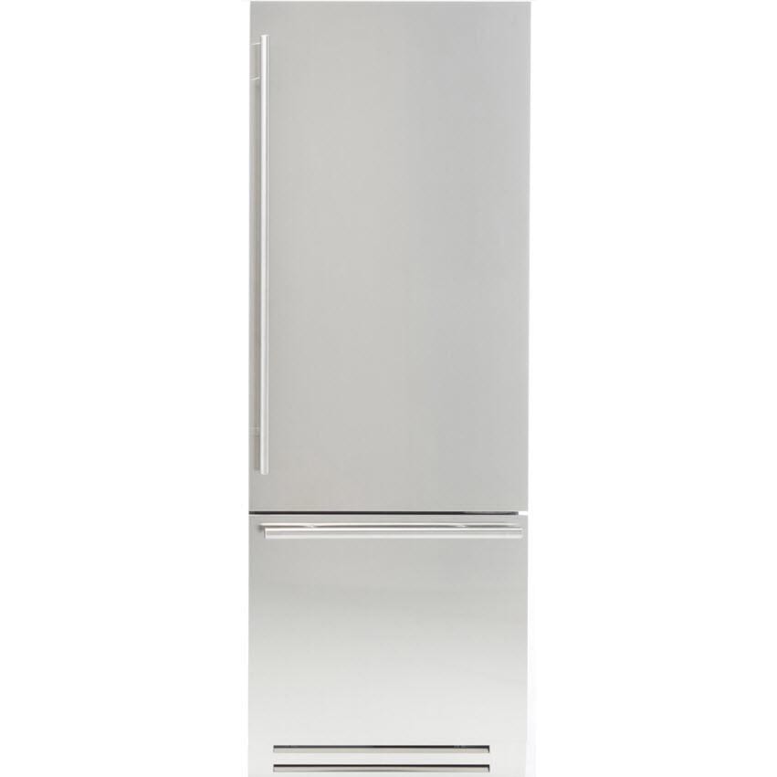 Fhiaba 30-inch, 14.5 cu.ft. Built-in Bottom Freezer Refrigerator with Interior Ice Maker FK30BI-RS1 Refrigerators FK30BIRS1 Luxury Appliances Direct