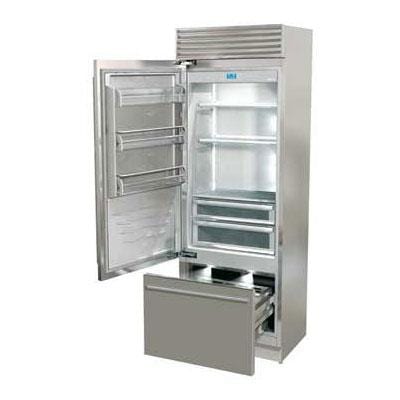 Fhiaba 30-inch, 15.5 cu. ft. Bottom Freezer Refrigerator with Ice and Water FP30BI-LS1 Refrigerators FP30BILS1 Luxury Appliances Direct