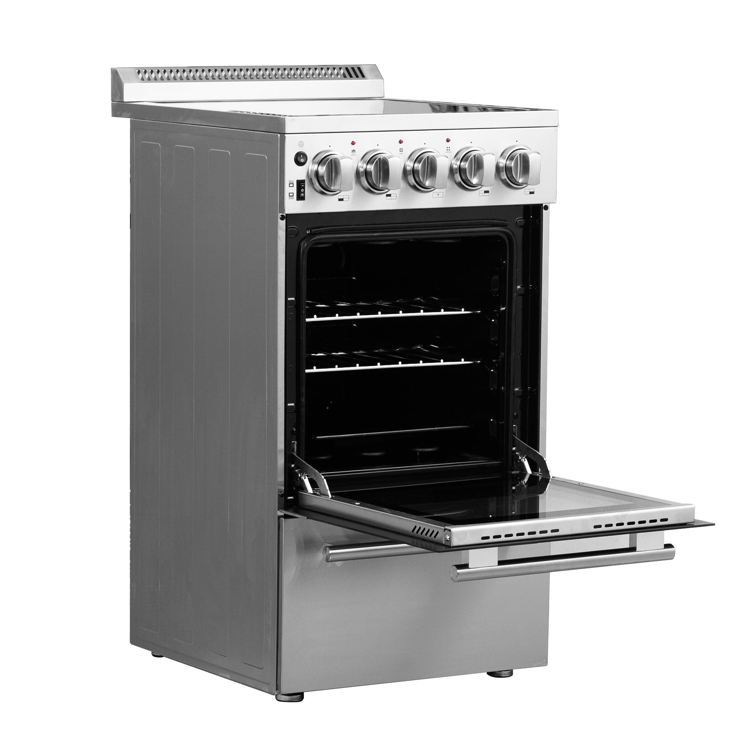 Forno 20" Freestanding Electric Range With 4 Elements in Stainless Steel, FFSEL6052-20 Range FFSEL6052-20 Luxury Appliances Direct