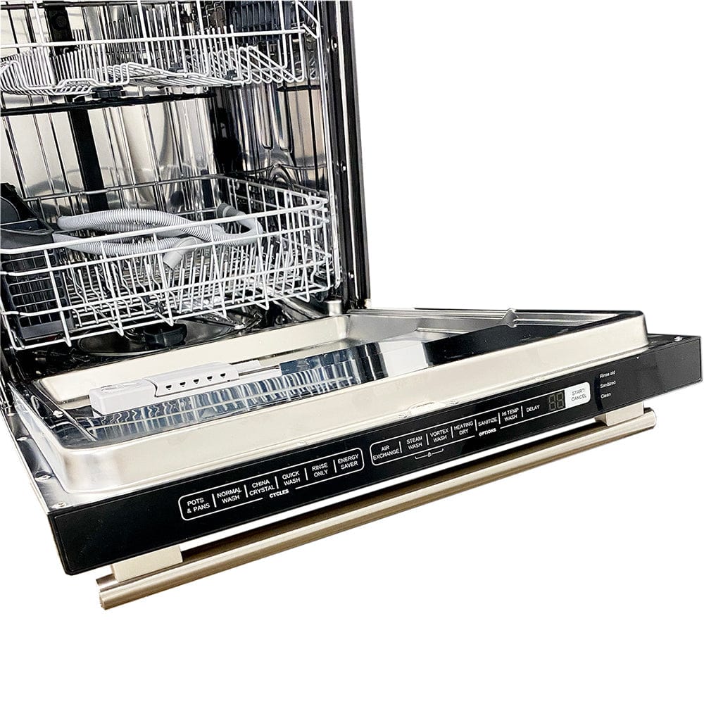 Forno 24" Alta Qualita Pro-Style Built-In Dishwasher in Stainless Steel, FDWBI8067-24S Dishwashers FDWBI8067-24S Luxury Appliances Direct