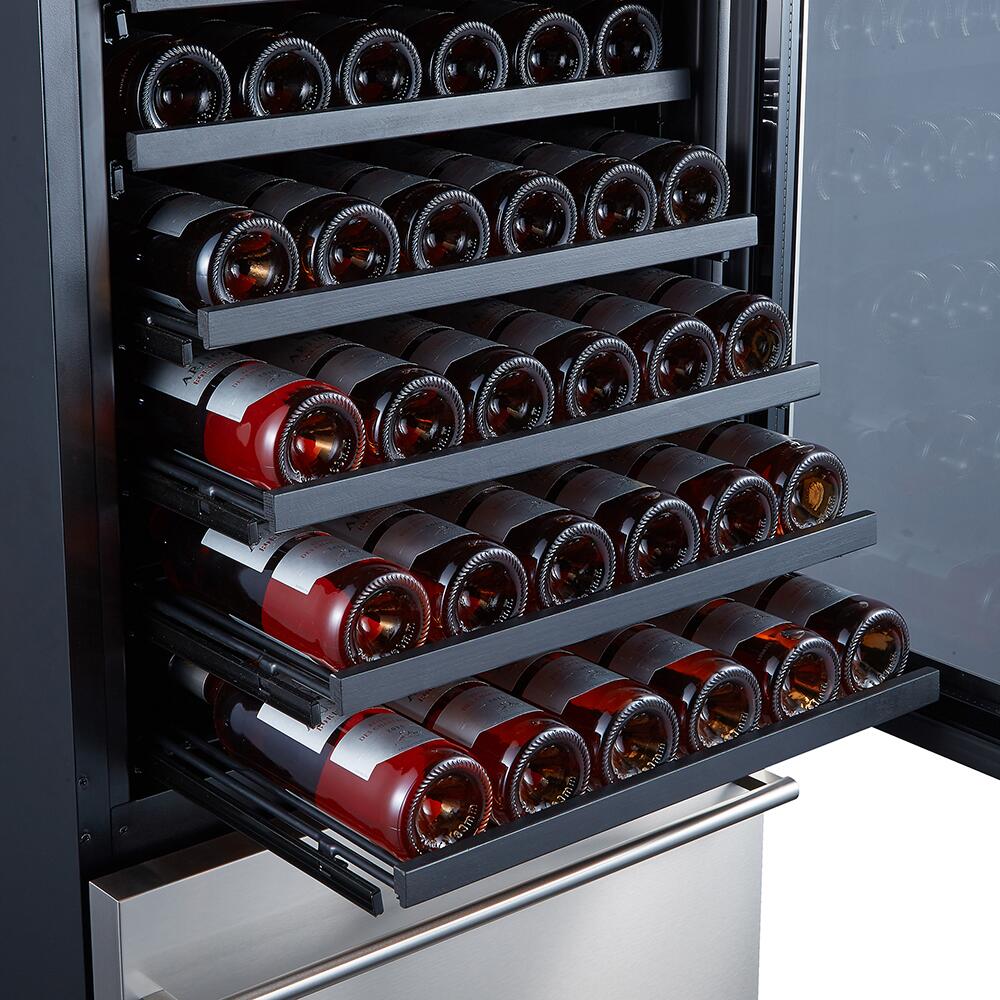 Forno 24 in. 108 Bottle Triple Zone Wine Cooler, FWCDR6628-24S Wine Cooler FWCDR6628-24S Luxury Appliances Direct