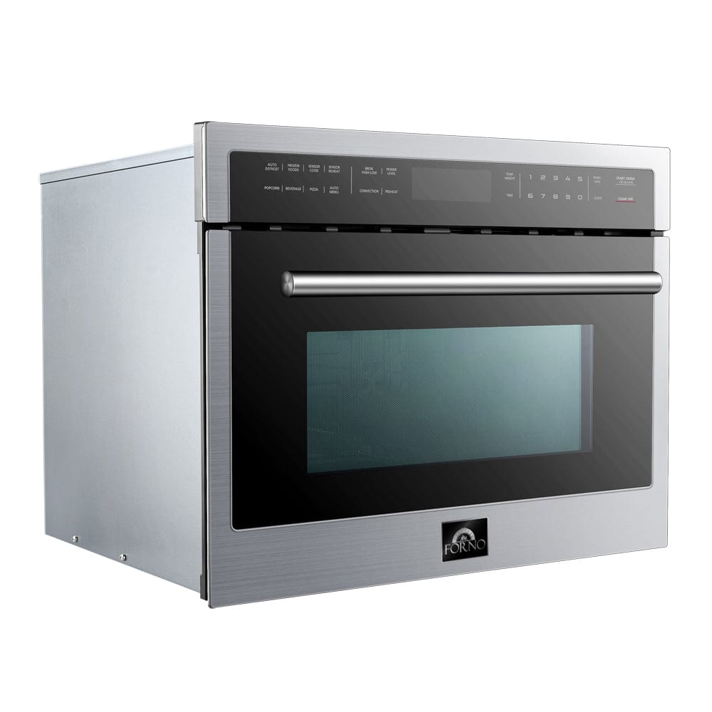 Forno 24 inch Microwave Oven In Stainless Steel, 1.6 cu.ft., FMWDR3093-24 Microwave FMWDR3093-24 Luxury Appliances Direct