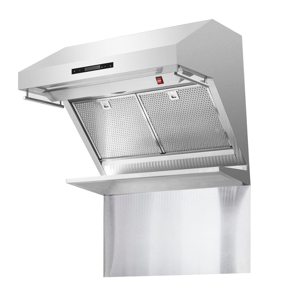 Forno Savona 30" 600 CFM Wall Mount Range Hood and Back Splash, FRHWM5029-30HB I Luxury Appliances Direct