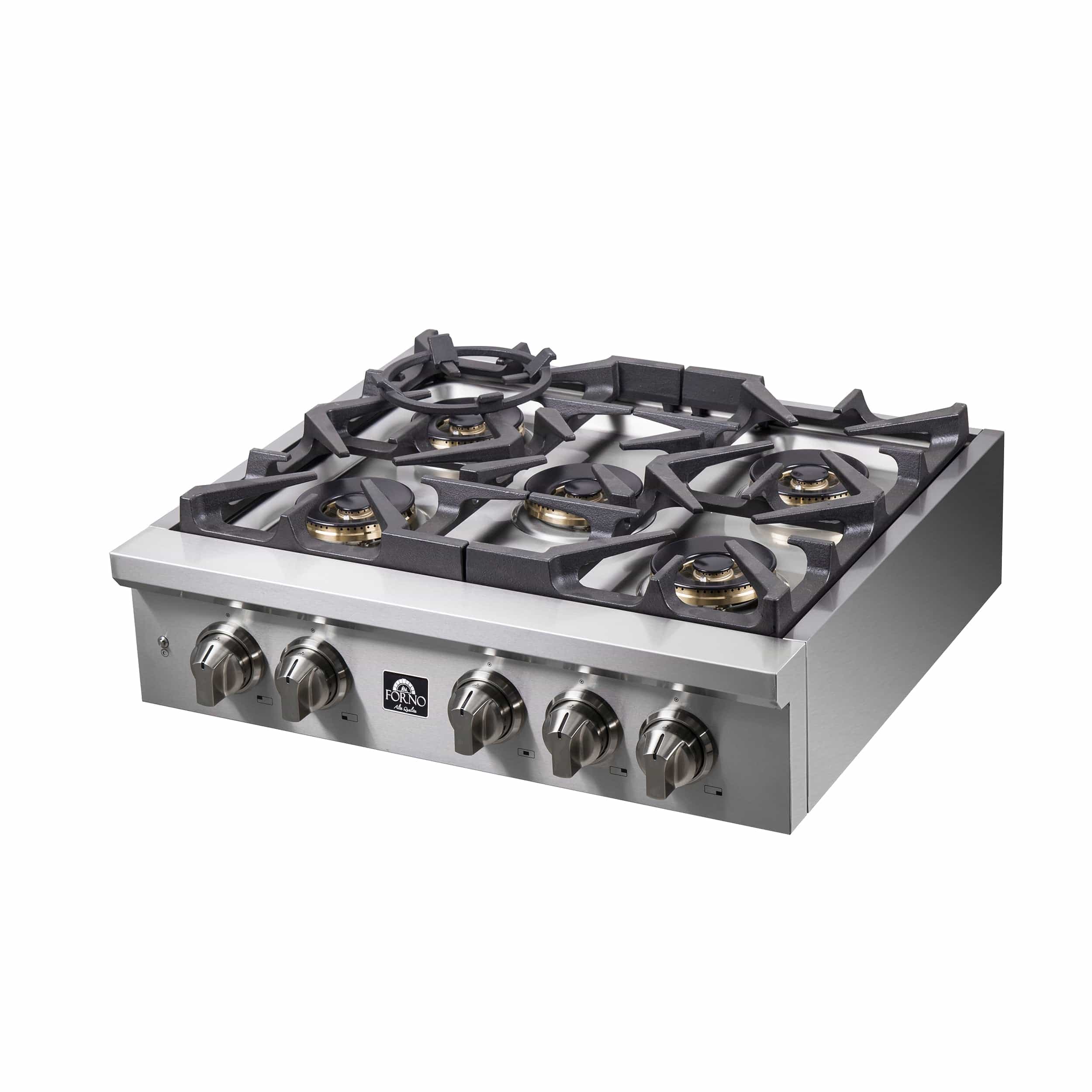 Forno 30" Gas Rangetop With 5 Sealed Burners in Stainless Steel, FCTGS5751-30 Rangetop FCTGS5751-30 Luxury Appliances Direct