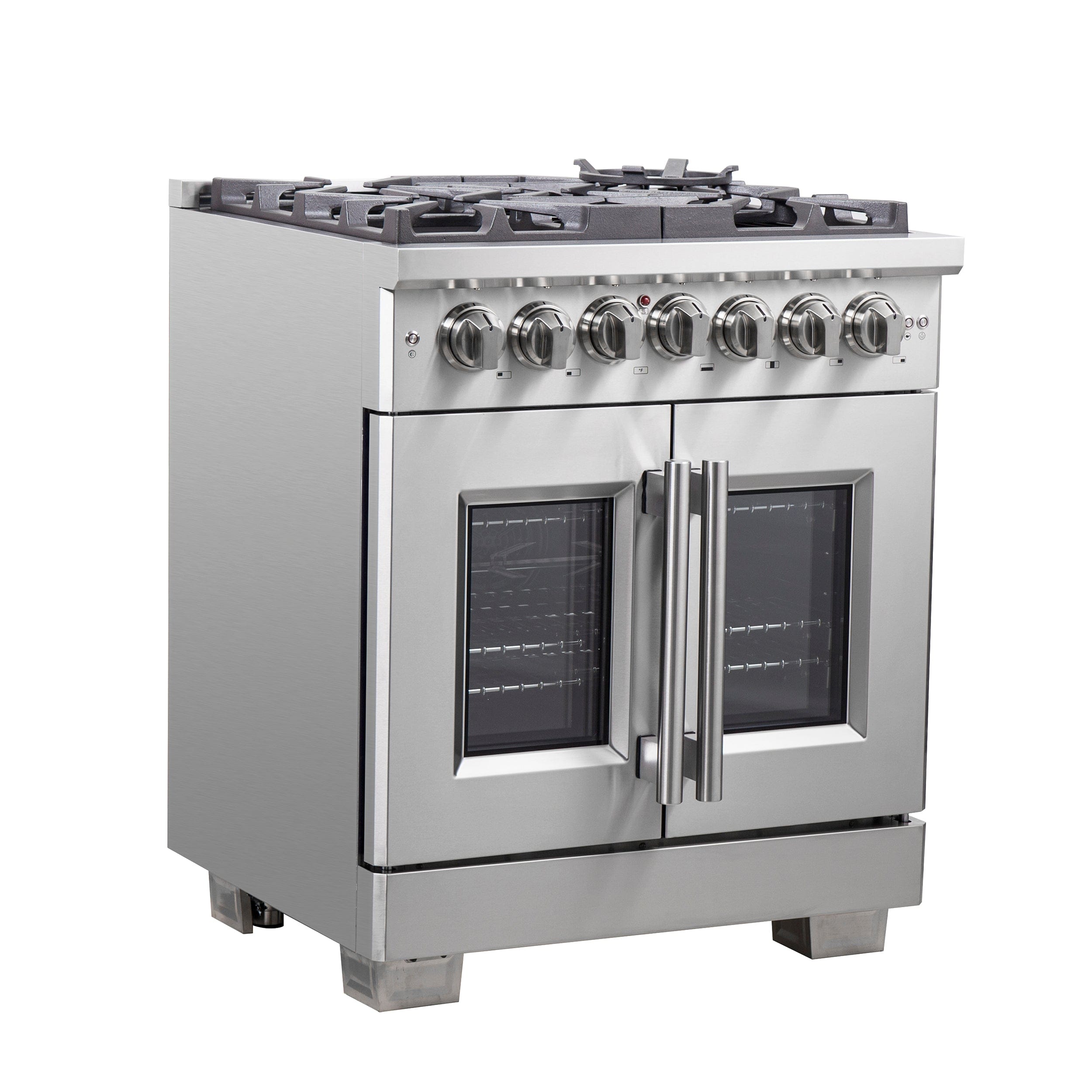 Forno 30" Professional Gas Burner, Electric Oven Range With French Door And 5 Sealed Burners, FFSGS6387-30 Range FFSGS6387-30 Luxury Appliances Direct