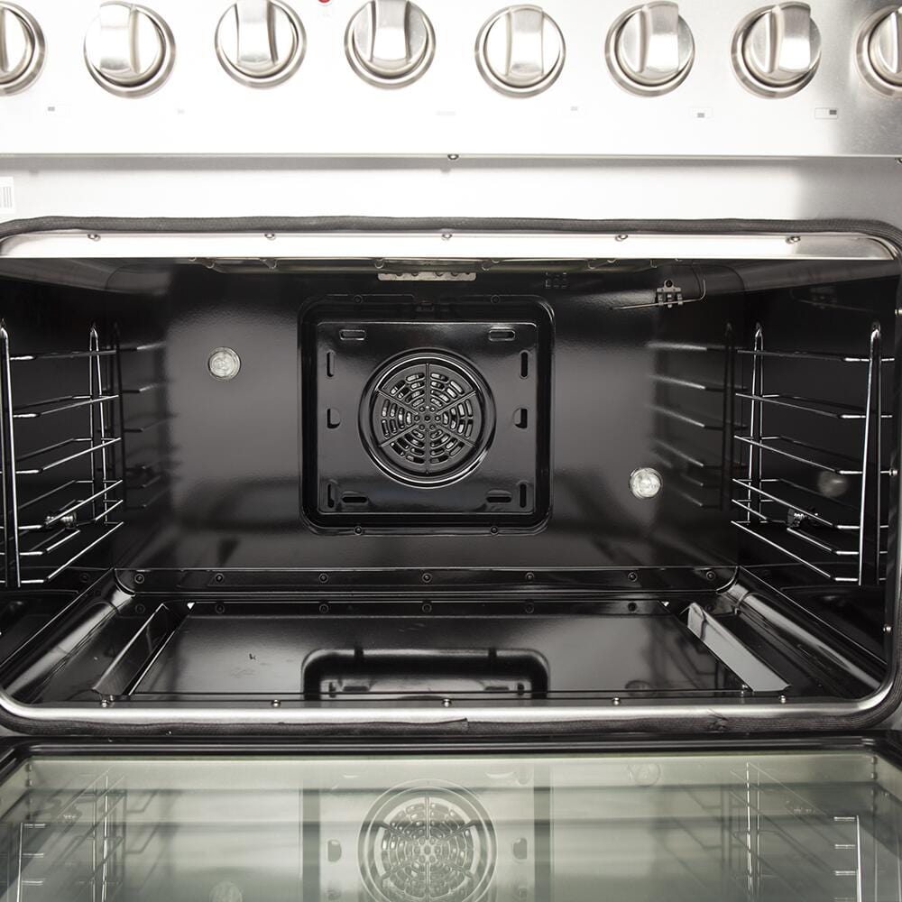 Forno 36" Galiano Gas Burner / Electric Oven in Stainless Steel 6 Italian Burners, FFSGS6156-36 I Luxury Appliances Direct