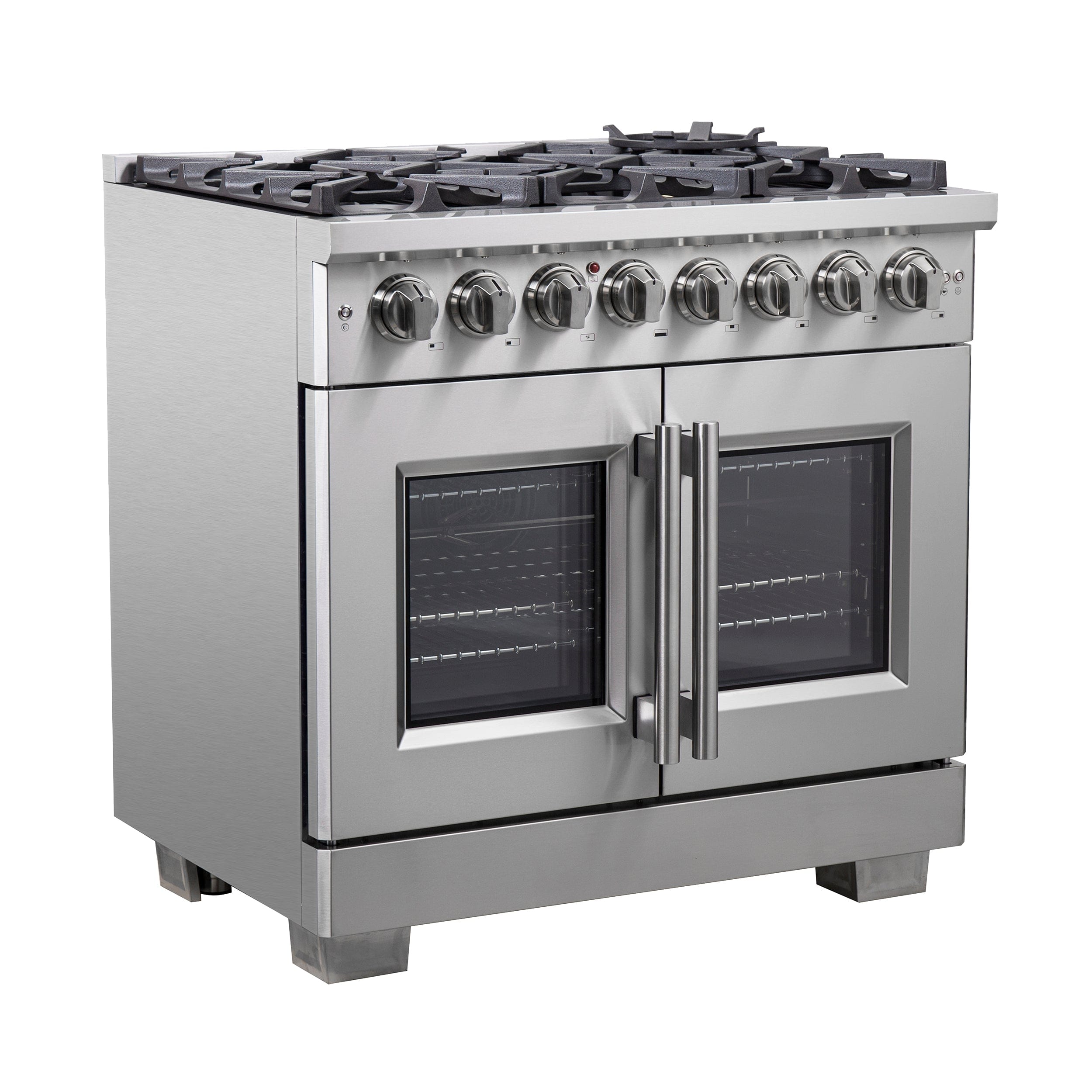 Forno 36" Professional Gas Burner, Electric Oven Range With French Door And 6 Sealed Burners, FFSGS6387-36 Range FFSGS6387-36 Luxury Appliances Direct