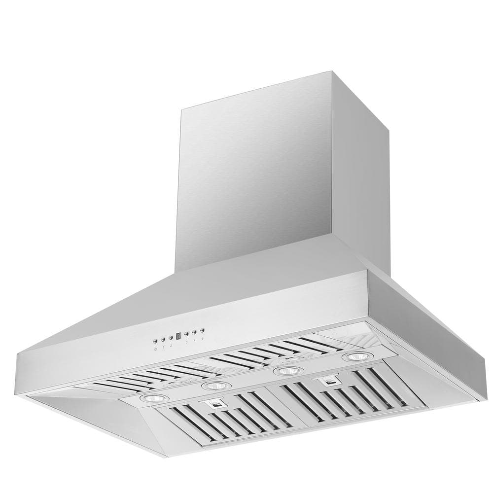 Forno 36" Wall Mount Range Hood in Stainless Steel, FRHWM5094-36 Range Hood FRHWM5094-36 Luxury Appliances Direct