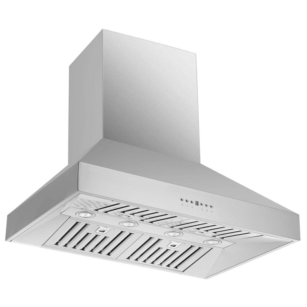 Forno 36" Wall Mount Range Hood in Stainless Steel, FRHWM5094-36 Range Hood FRHWM5094-36 Luxury Appliances Direct