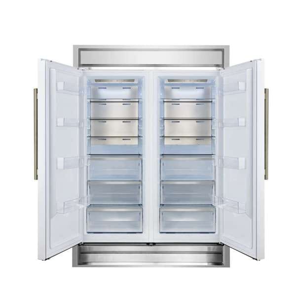 Forno 60-Inch Maderno 2-Convertible Refrigerator with Modern Grill FFFFD1722-60MG-WHT